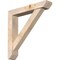 Ekena Millwork Traditional Slat Smooth Bracket w/ Offset Brace, Douglas Fir, 5 1/2"W x 30"D x 30"H BKT0604X30X30TRA06SDF - alternate 1